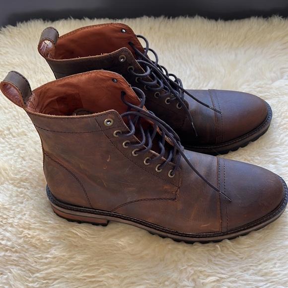 Never been worn, Patina chocolate brown boots. Size 10.5 main image 8